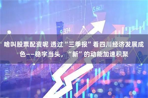 啥叫股票配资呢 透过“三季报”看四川经济发展成色——稳字当头，“新”的动能加速积聚